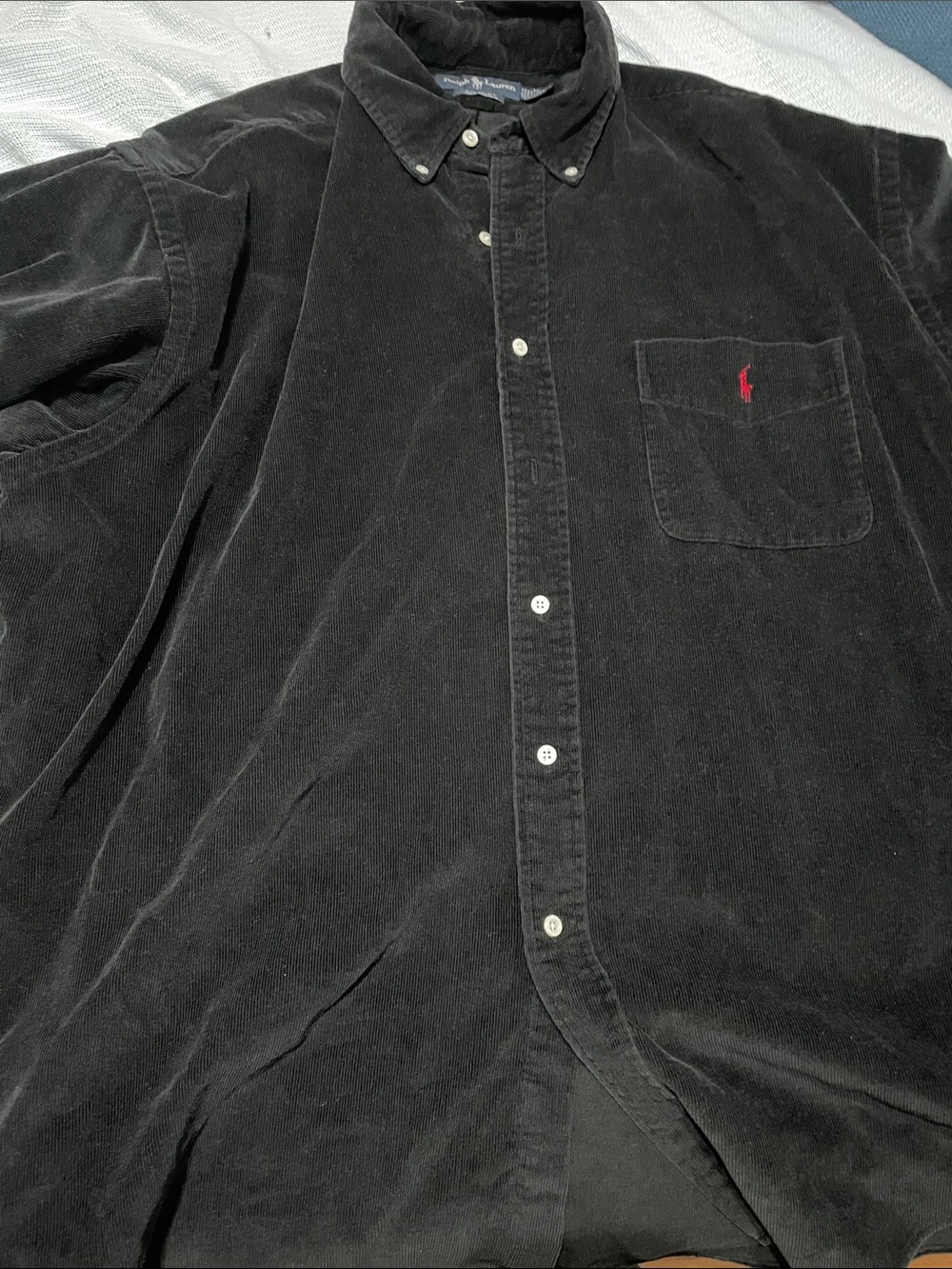Ralph Lauren Black Corduroy Big Shirt